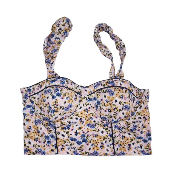 B.O.G. Collective Tops - Women's B.O.G. Collective Floral Print Crop Top Size Small
